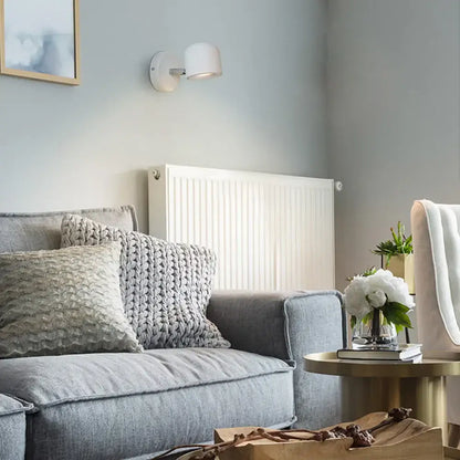 Modern white ceramic dimmable led wall lamp bedroom reading light