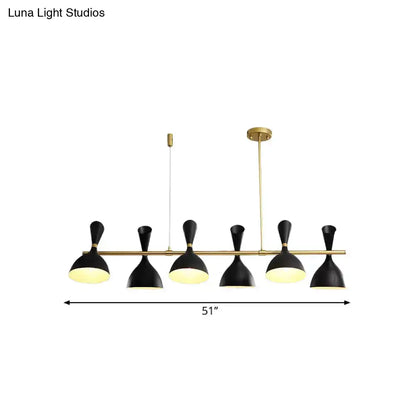 Modern white ceramic nordic hanging chandelier dining room light