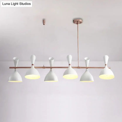 Modern white ceramic nordic hanging chandelier dining room light