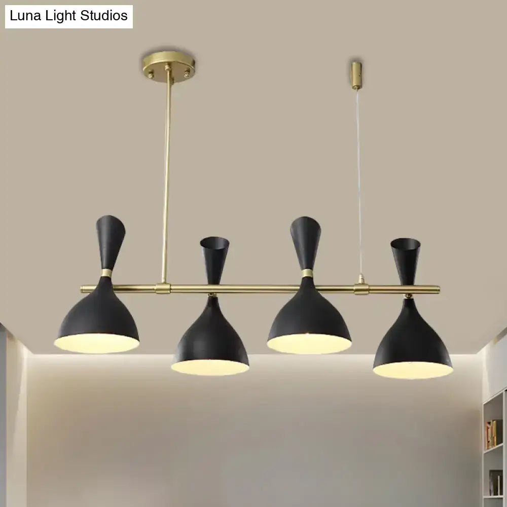 Modern white ceramic nordic hanging chandelier dining room light