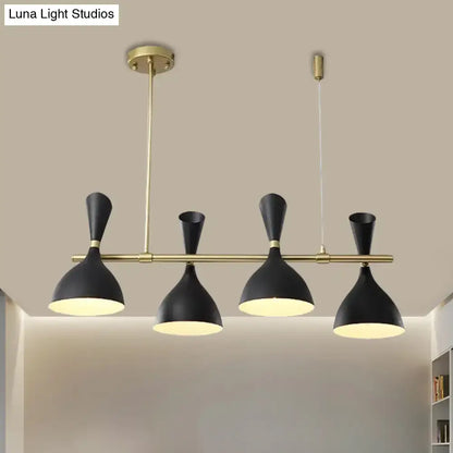 Modern white ceramic nordic hanging chandelier dining room light