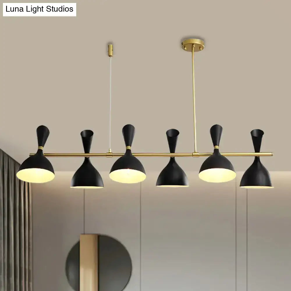 Modern white ceramic nordic hanging chandelier dining room light