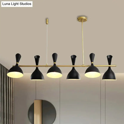 Modern white ceramic nordic hanging chandelier dining room light