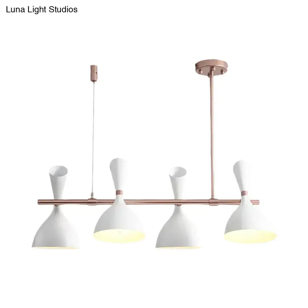 Modern white ceramic nordic hanging chandelier dining room light