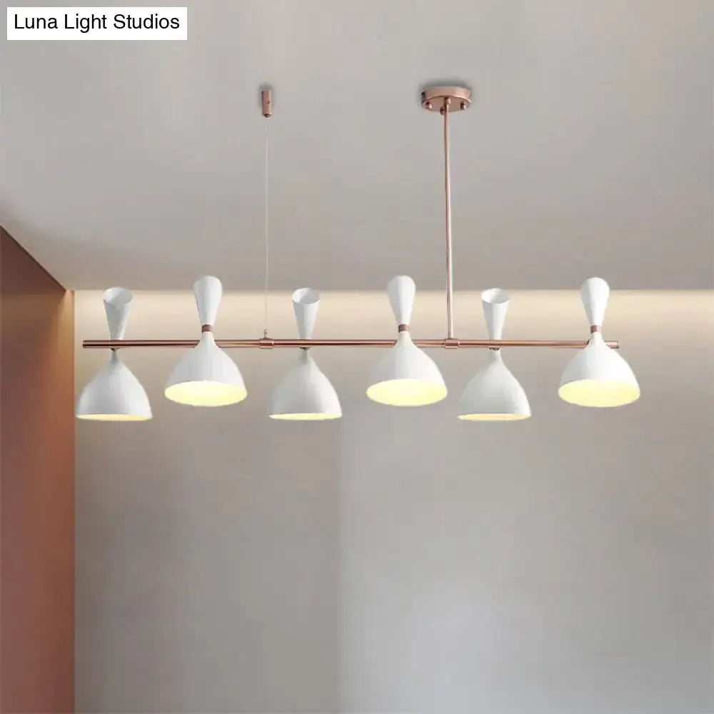 Modern white ceramic nordic hanging chandelier dining room light