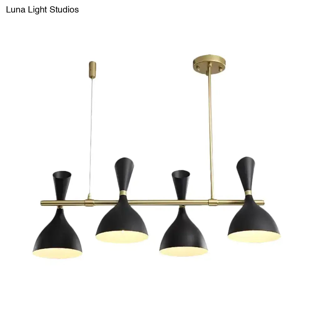 Modern white ceramic nordic hanging chandelier dining room light