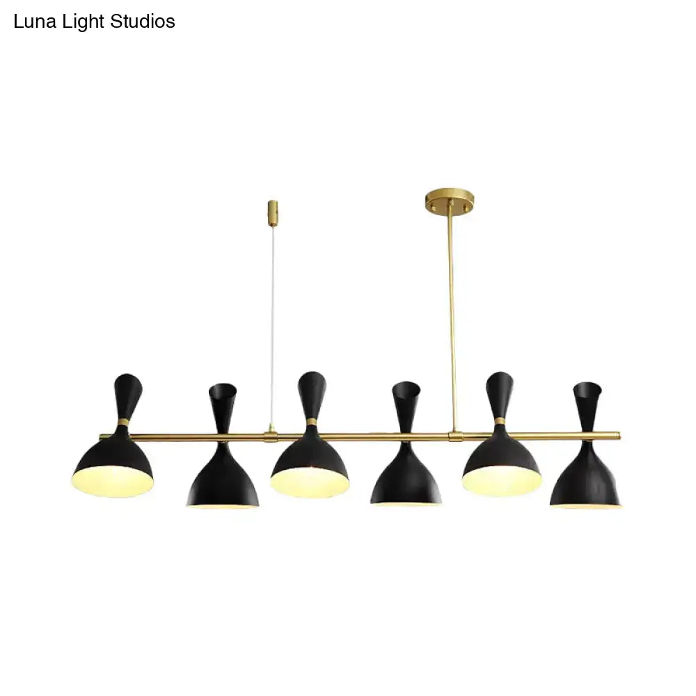 Modern white ceramic nordic hanging chandelier dining room light
