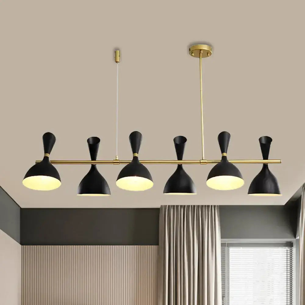 Modern white ceramic nordic hanging chandelier dining room light