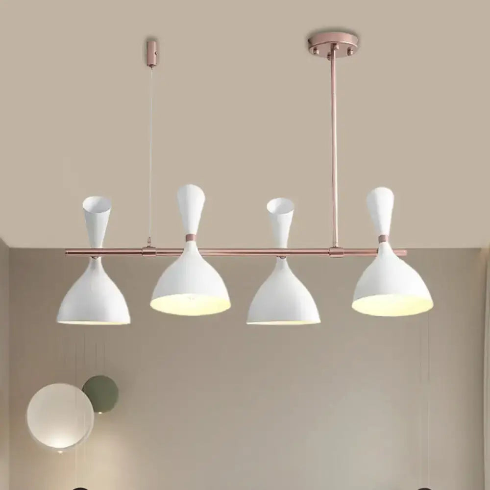Modern white ceramic nordic hanging chandelier dining room light