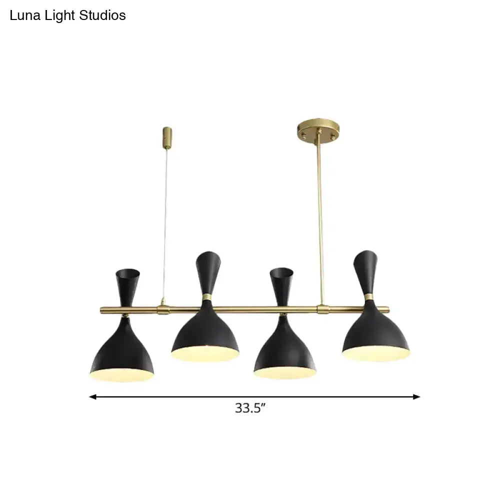 Modern white ceramic nordic hanging chandelier dining room light
