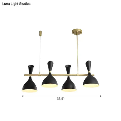 Modern white ceramic nordic hanging chandelier dining room light
