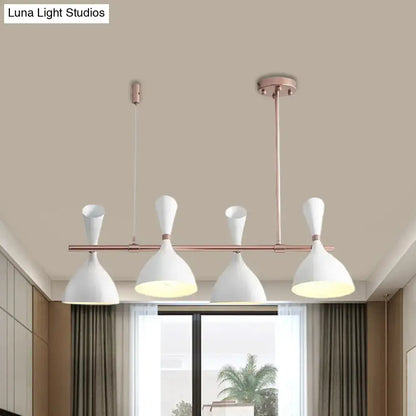 Modern white ceramic nordic hanging chandelier dining room light