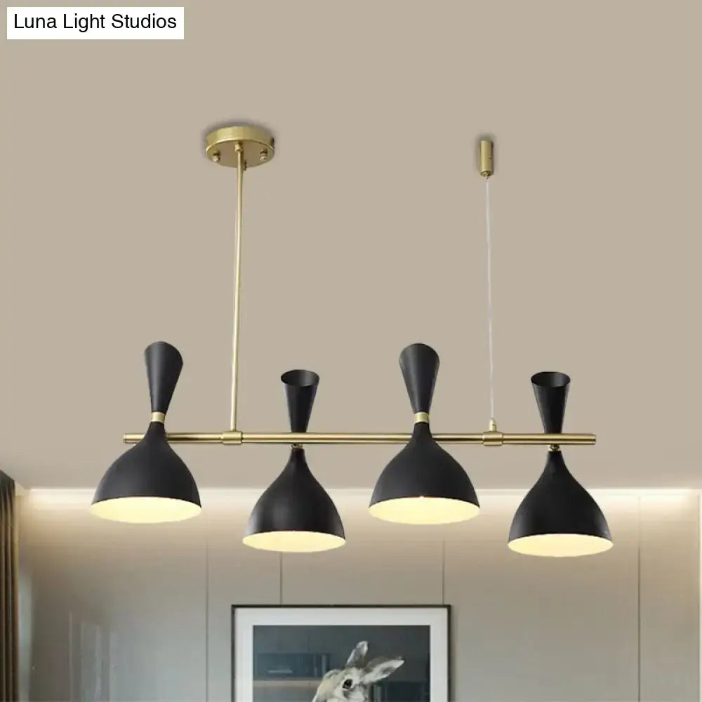 Modern white ceramic nordic hanging chandelier dining room light