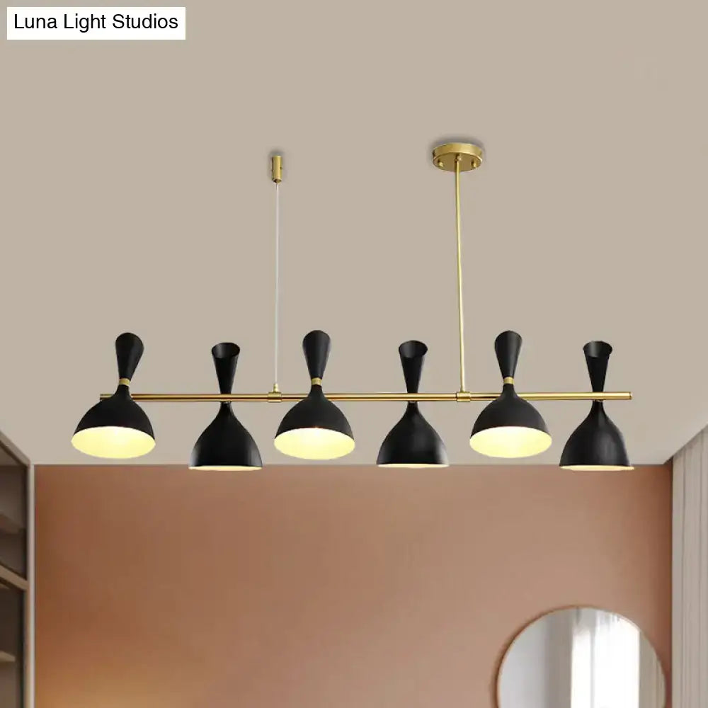 Modern white ceramic nordic hanging chandelier dining room light