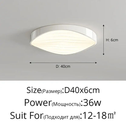 Modern white circular chandelier dining room wave textured light