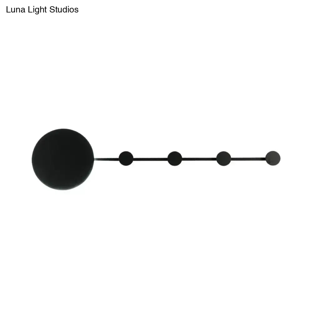 Modern white circular led wall lamp bedroom light fixture bulb included