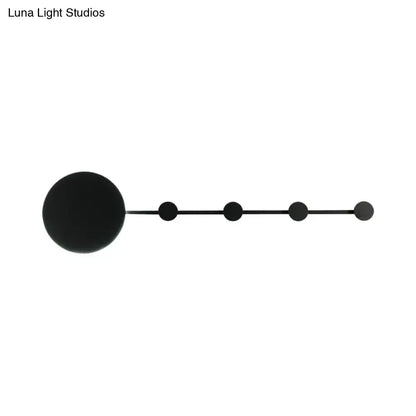 Modern white circular led wall lamp bedroom light fixture bulb included