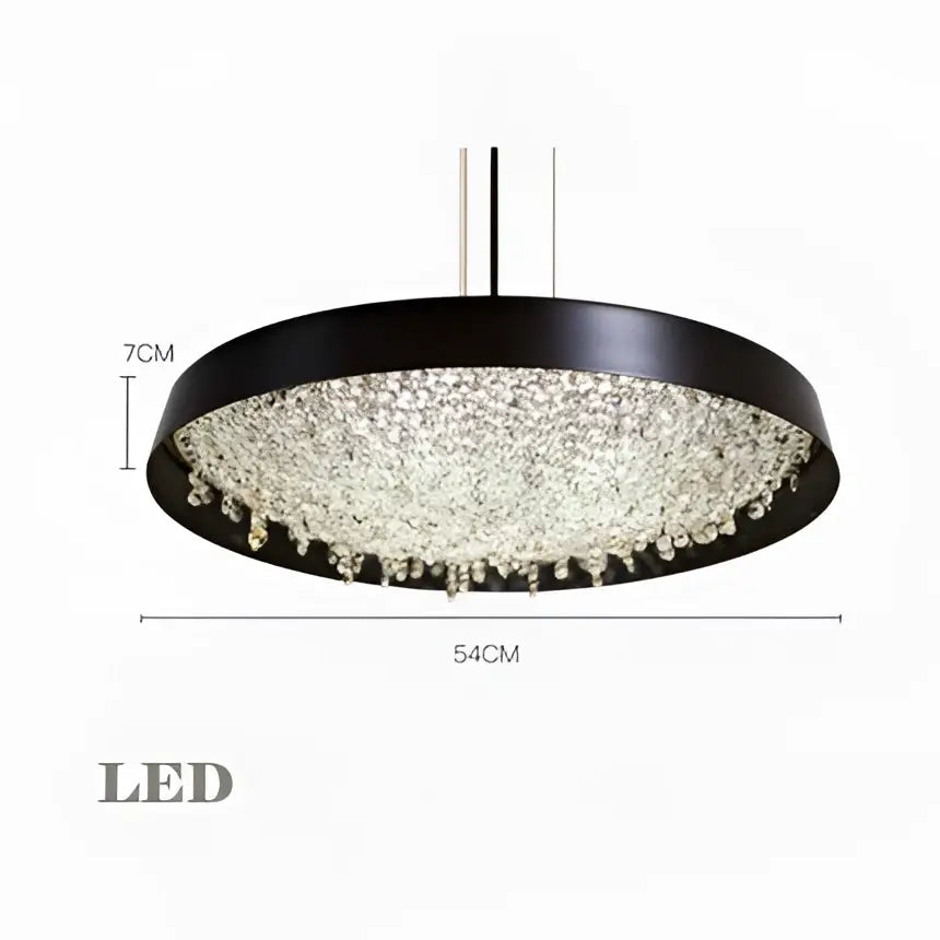 Modern white clear crystal pendant light for living room