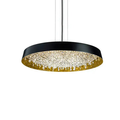 Modern white clear crystal pendant light for living room