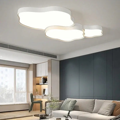 Modern white cloud ceiling chandelier for bedroom or living room