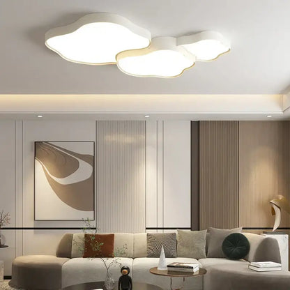 Modern white cloud ceiling chandelier for bedroom or living room
