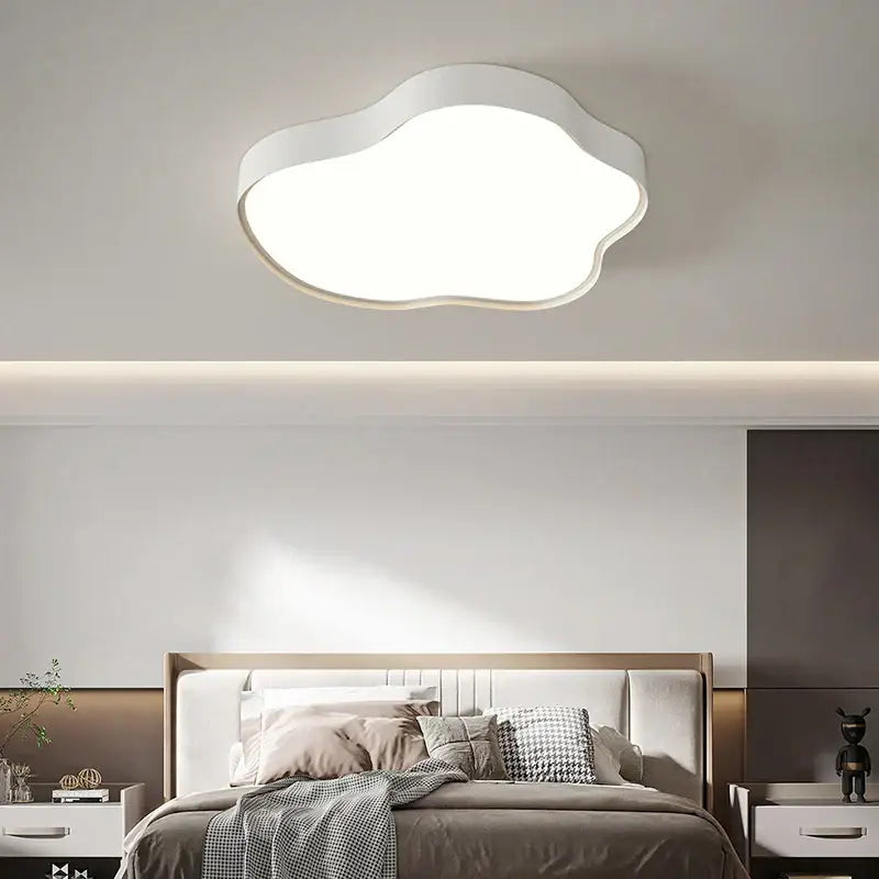 Modern white cloud ceiling chandelier for bedroom or living room