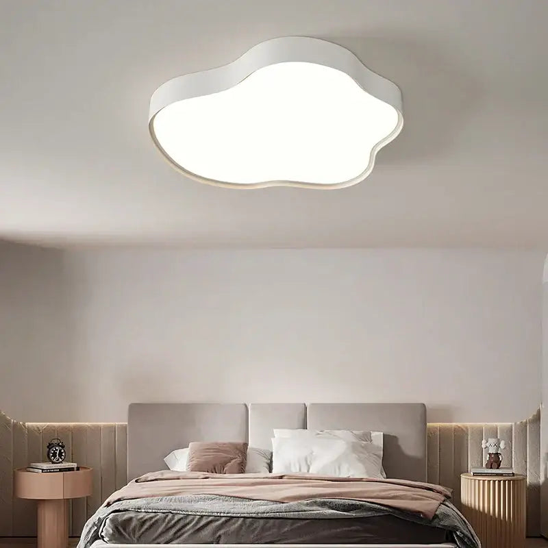 Modern white cloud ceiling chandelier for bedroom or living room