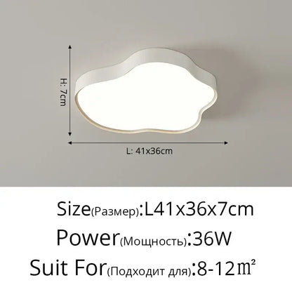 Modern white cloud ceiling chandelier for bedroom or living room