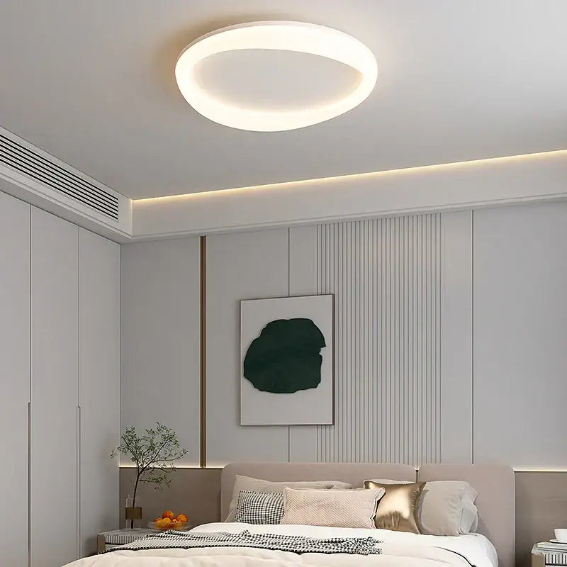 Modern white cloud ceiling light bedroom soft glow illumination
