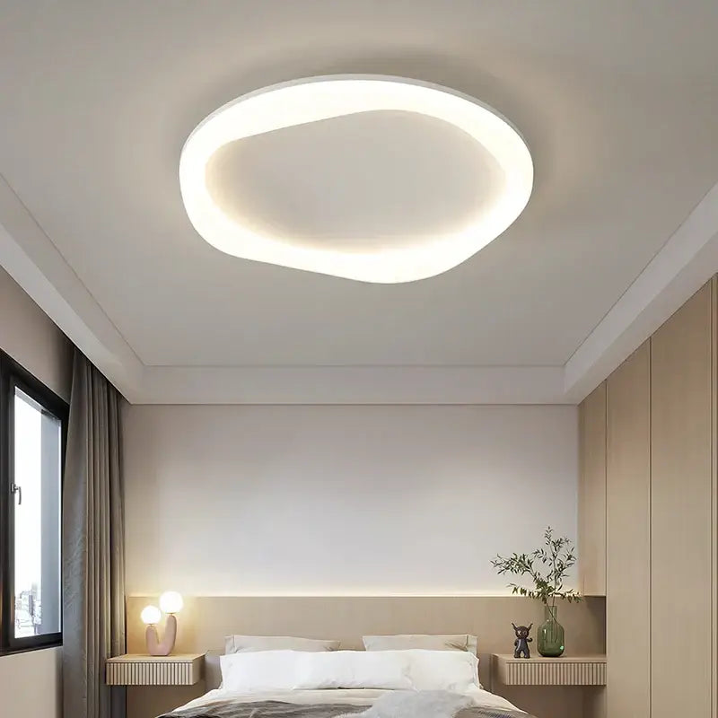 Modern white cloud ceiling light bedroom soft glow illumination