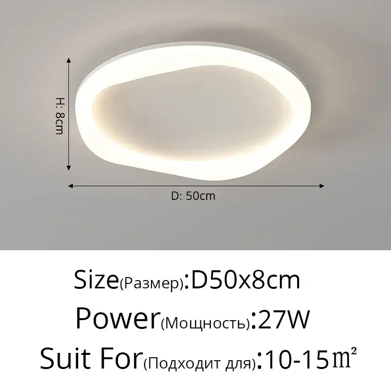 Modern white cloud ceiling light bedroom soft glow illumination