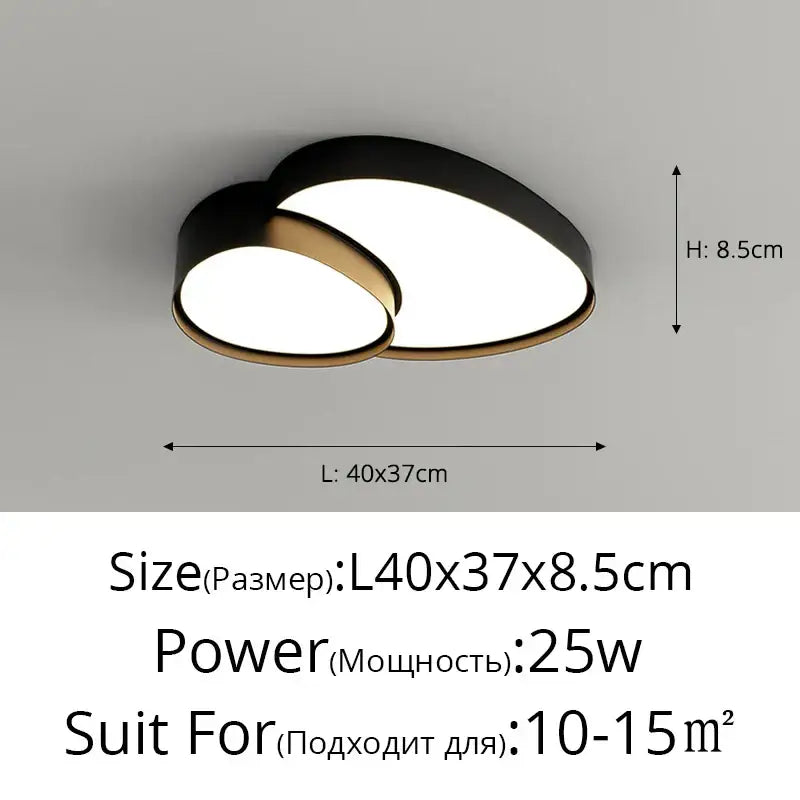 Modern white cloud ceiling lights for living room oval led panels
