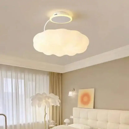 Modern white cloud ceiling lights led nursery bedroom lamp