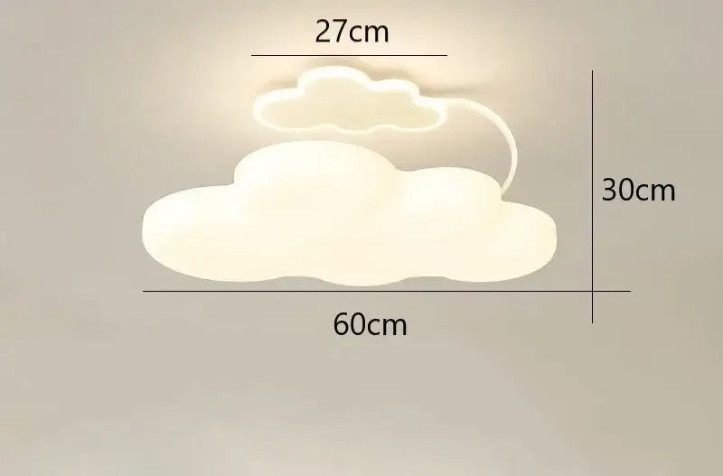 Modern white cloud ceiling lights led nursery bedroom lamp