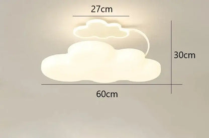 Modern white cloud ceiling lights led nursery bedroom lamp