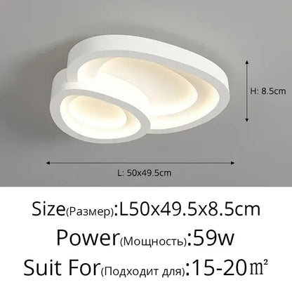 Modern white cloud designer ceiling lights for living room