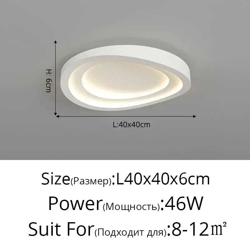 Modern white cloud designer ceiling lights for living room