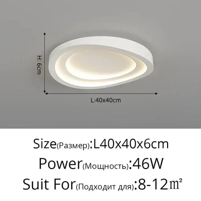 Modern white cloud designer ceiling lights for living room