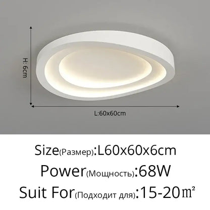 Modern white cloud designer ceiling lights for living room