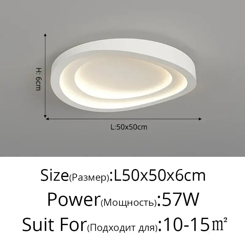 Modern white cloud designer ceiling lights for living room