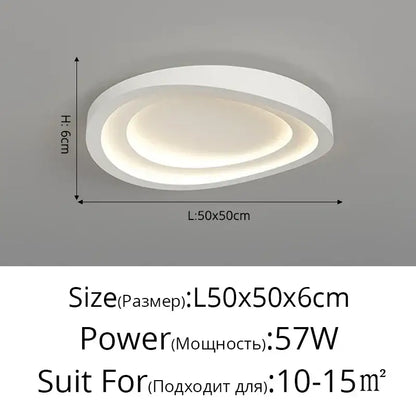 Modern white cloud designer ceiling lights for living room