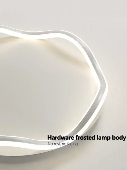 Modern white cloud led ceiling lamp for minimalist bedroom