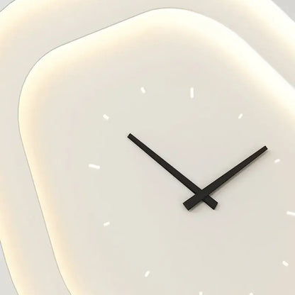 Modern white cloud led wall lamp bedroom dimmable sconce clock
