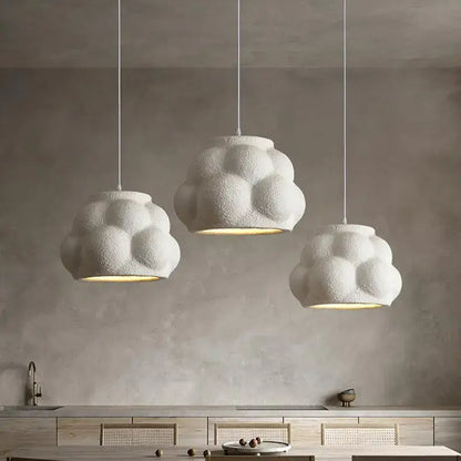 Modern white cloud pendant light for dining room