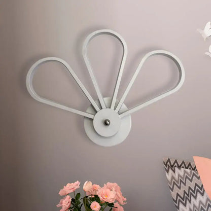 Modern white clover fan wall light bedroom wall mount lighting