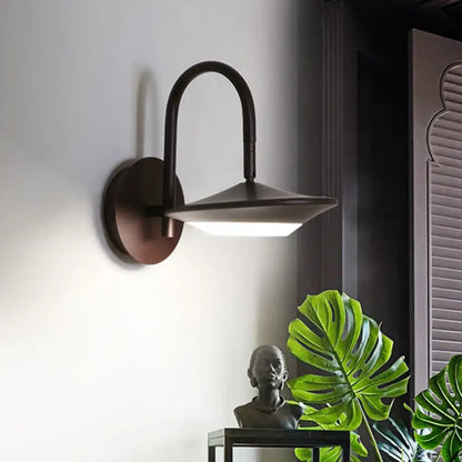 Modern white & coffee rotatable wall sconce lamp bedroom led light
