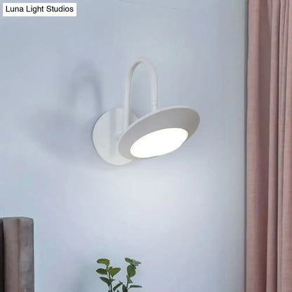 Modern white & coffee rotatable wall sconce lamp bedroom led light