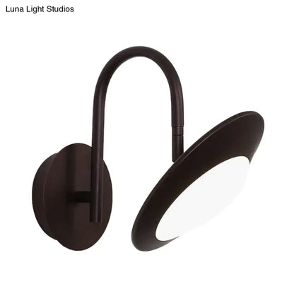 Modern white & coffee rotatable wall sconce lamp bedroom led light