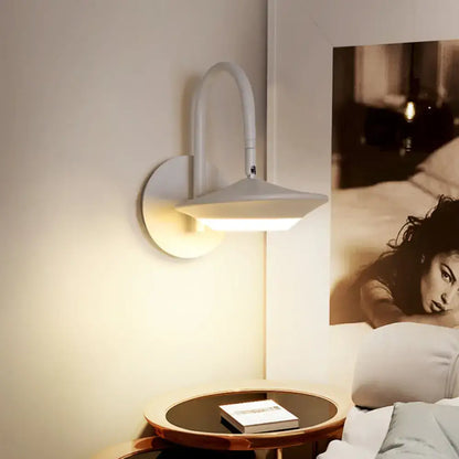 Modern white & coffee rotatable wall sconce lamp bedroom led light
