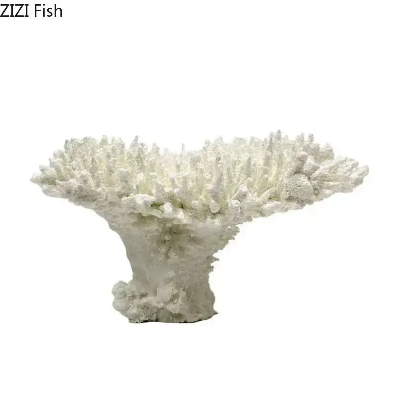 Modern white coral tree decorative ornament living room sculpture